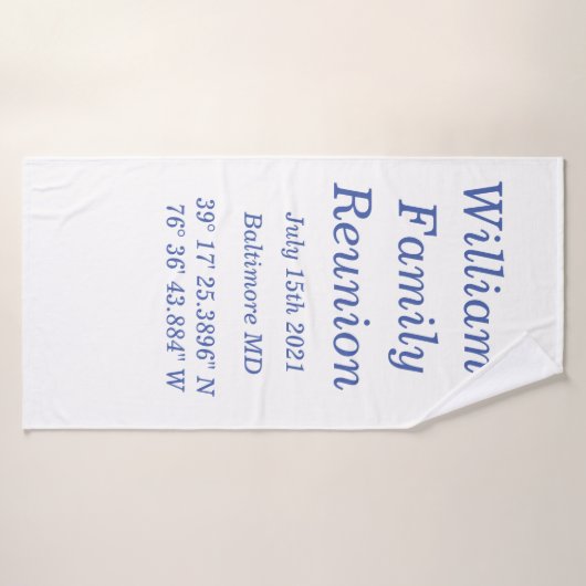 家族用懇親会タパーソナライズされたオル バスタオル (バスタオル)