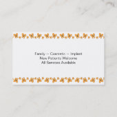 家族用歯科医名刺 – ハッピーティース 名刺 (裏面)