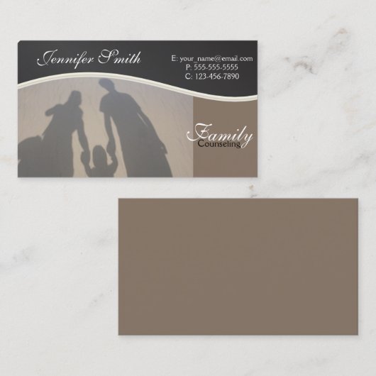家族相談|プロフェッショナルカウンセラー 名刺 (正面/裏面)