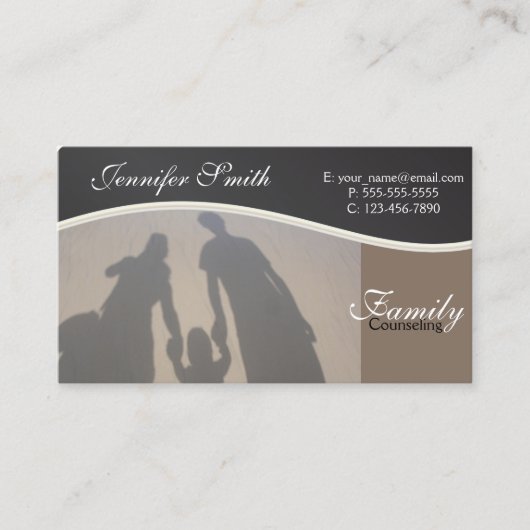 家族相談|プロフェッショナルカウンセラー 名刺 (正面)