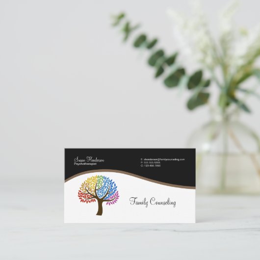 家族相談 名刺 (スタンド正面)