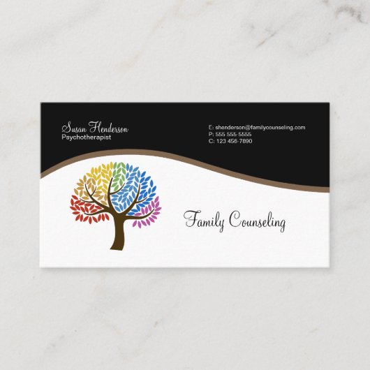 家族相談 名刺 (正面)