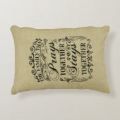 家族祈が一緒にバイブルことわざ アクセントクッション (正面)