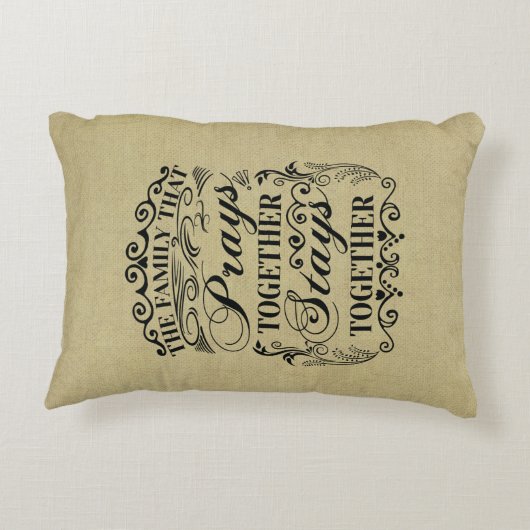 家族祈が一緒にバイブルことわざ アクセントクッション (裏面)