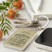 家族祈が一緒にバイブルことわざ キーホルダー (正面右)