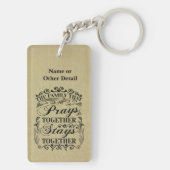 家族祈が一緒にバイブルことわざ キーホルダー (裏面)