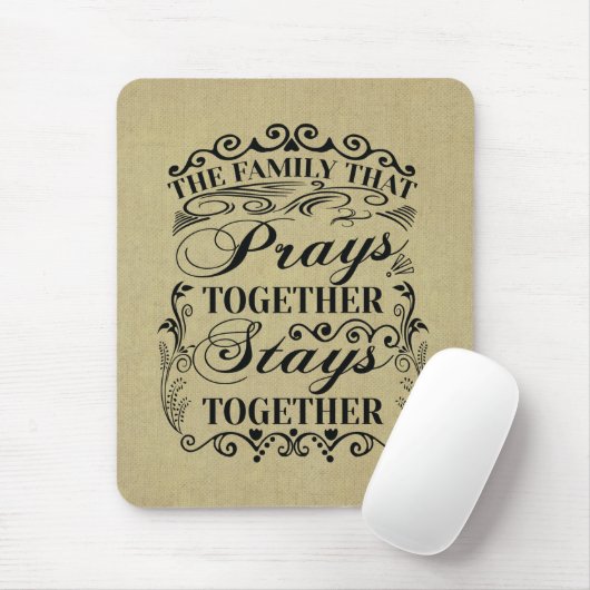 家族祈が一緒にバイブルことわざ マウスパッド (マウス)