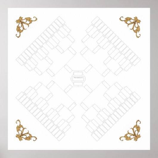 家族空白のの木4ウェイの系譜(7世代) ポスター (正面)