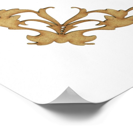 家族空白のの木4ウェイの系譜(7世代) ポスター (角)