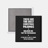 家族笑わされるクリスマスパジャマセット マグネット (正面/裏面)