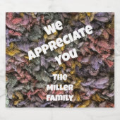 家族糸の家庭的な評価から感謝 ビールラベル (シングルラベル)