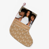 家族素晴らしの写真 スモールクリスマスストッキング (正面 (吊り時))
