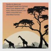 家族素朴の大切な絆 | キリン ウィンドウサイン (シート)