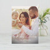 家族素朴クリスマスカード | フォトコラージュ シーズンカード (スタンド正面)