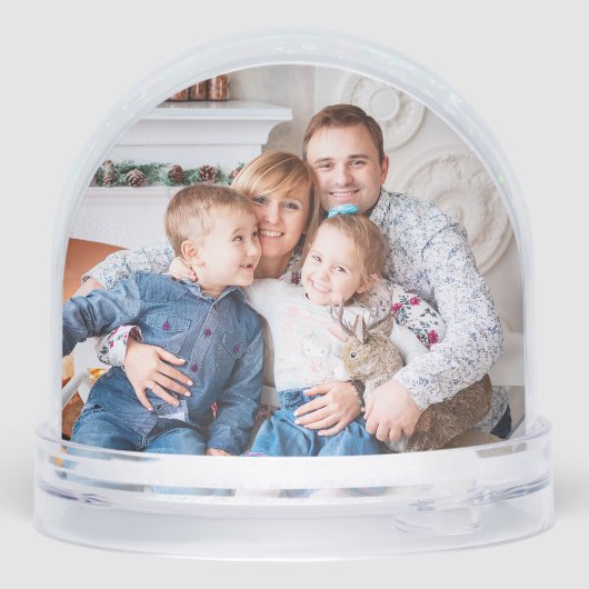 家族素朴モノグラムのクリスマス写真 (裏面)