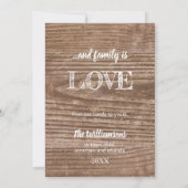 家族素朴ラブクリスモダンスマスホリデイ 招待状 (裏面)