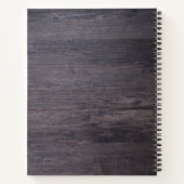 家族素朴レシピの料理パーソナライズされた書 ノートブック (裏面)