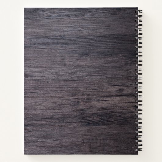 家族素朴レシピの料理パーソナライズされた書 ノートブック (裏面)