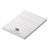 家族素朴名歩くベア ノートパッド (回転)