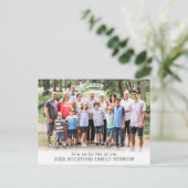 家族素朴懇親会森林樹木写真 ポストカード (スタンド正面)