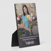 家族素朴記念写真記念碑 フォトプラーク (側面)