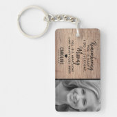 家族素朴記念碑 |写真保存 キーホルダー (正面)