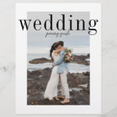 家族結婚撮影者の写真価格リスト チラシ (正面)