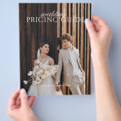 家族結婚撮影者の写真価格リスト チラシ (手)