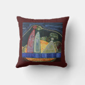 家族絵画のスロークッション クッション (裏面)