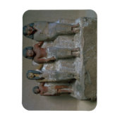 家族群の彫像（チョークの顔料） マグネット (縦)