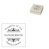 家族華美図書記パーソナライズされた録 ラバースタンプ (押印)