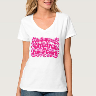 家族裁判所での子供たちを支援します Tシャツ
