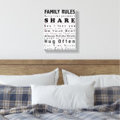 家族規則 キャンバスプリント (インサイチュ (寝室))