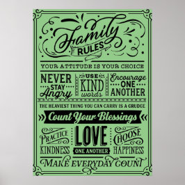 家族規則 ポスター