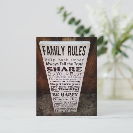 家族規則 ポストカード (スタンド正面)