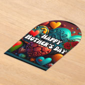 家族記念マザーズの日 アクリル招待状 (レイダウン)