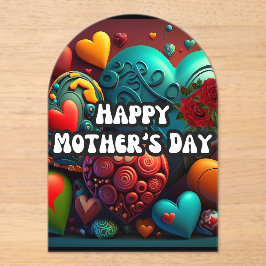 家族記念マザーズの日 アクリル招待状