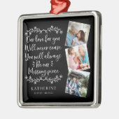 家族記念三写真記念 メタルオーナメント (左)