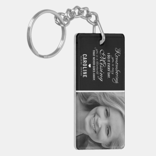 家族記念写真追悼記念 キーホルダー (正面左)