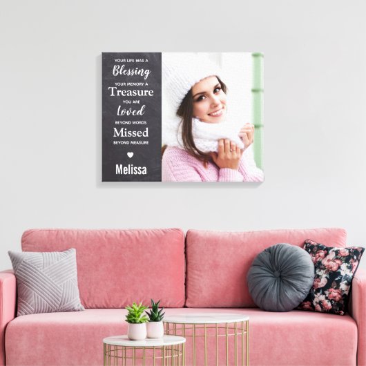 家族記念写真 キャンバスプリント (インサイチュ (リビング))