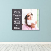 家族記念写真 キャンバスプリント (インサイチュ (ウッドフロア))