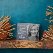 家族記念碑 |写真記憶記念記念日 フォトプラーク (側面)