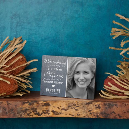 家族記念碑 |写真記憶記念記念日 フォトプラーク (側面)