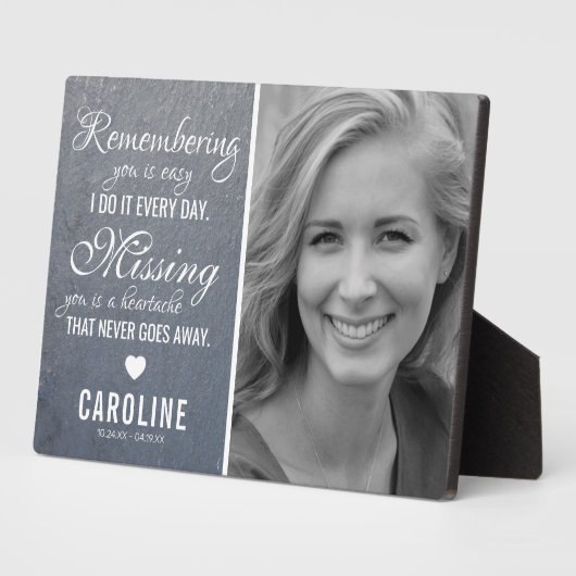 家族記念碑 |写真記憶記念記念日 フォトプラーク (側面)