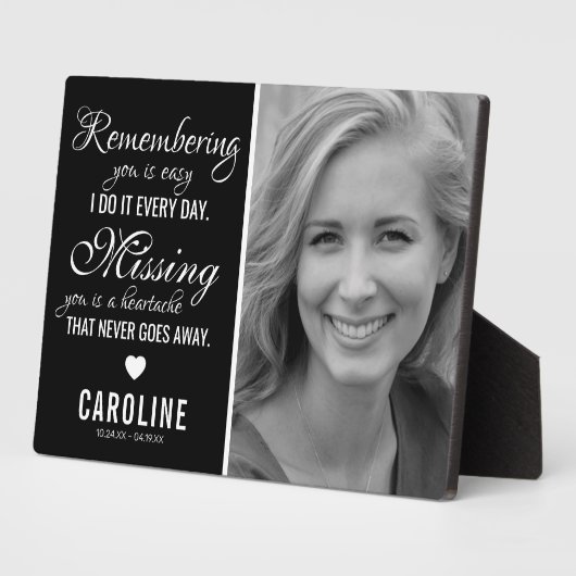 家族記念碑 |写真記憶記念記念日 フォトプラーク (側面)