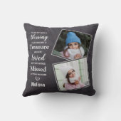 家族記念記念の記念の記念の写真 クッション (裏面)