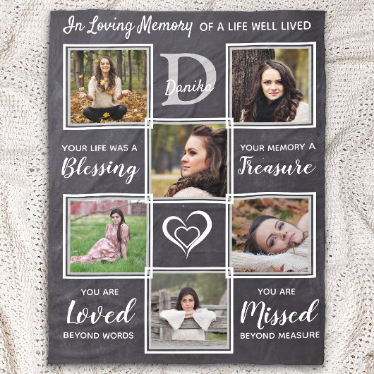 家族記念記念の記念記念の記念写真コラージュ フリースブランケット