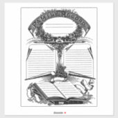 家族記録誕生死亡婚姻証明書の芸術 シール (シート)