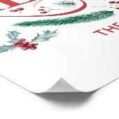 家族設立のメリーホリデーポスター ポスター (角)