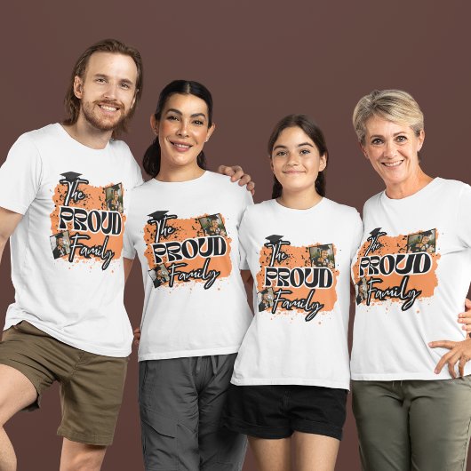 家族誇りを持ったの卒業パーソナライズされたマッチング Tシャツ